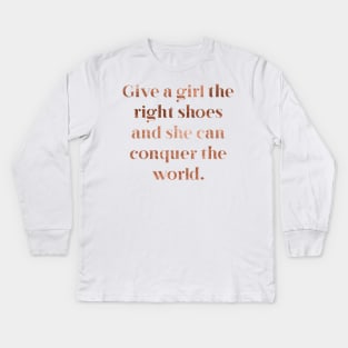 Rose gold shoes Kids Long Sleeve T-Shirt